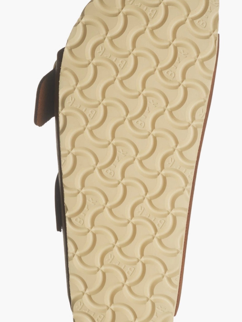 Birkenstock Women's Tan Brown Double Buckle Leather Slide Sandals - Picture 5 of 5